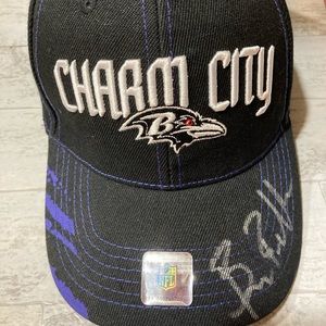 Brian Billick autographed Ravens baseball cap.